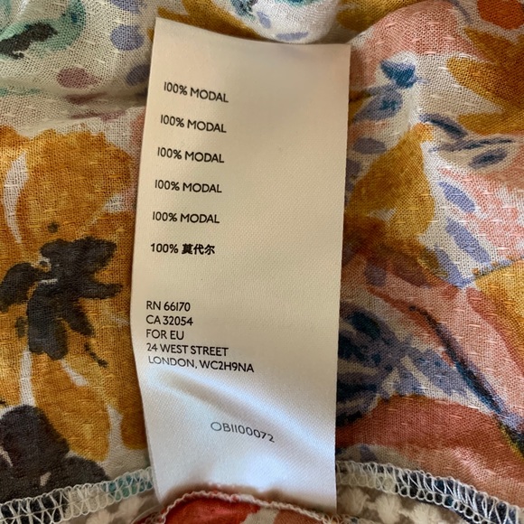 NWT ANTHRO Nikki Peasant Blouse size small - Picture 11 of 11